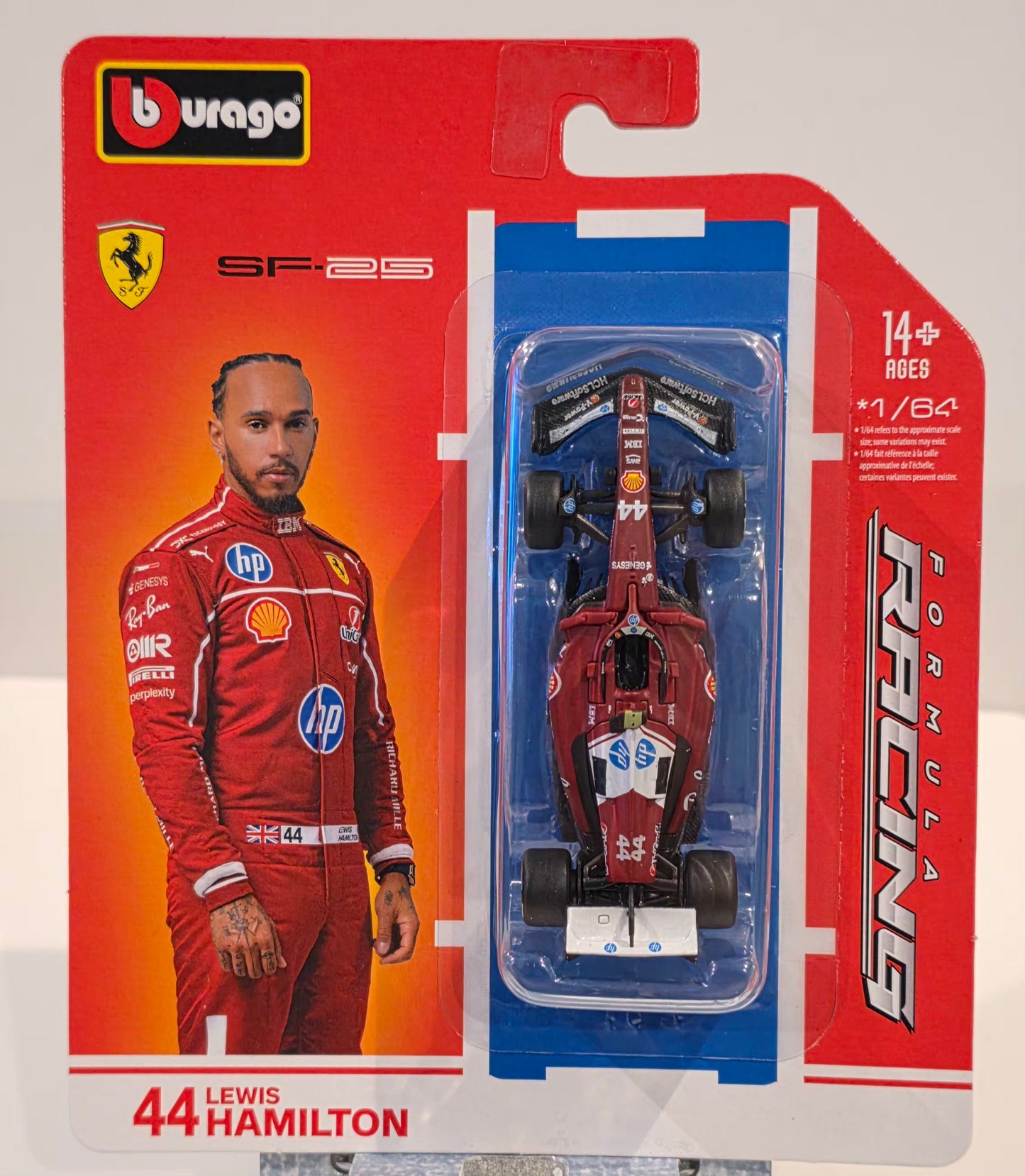 Bburago 1:64 F1 2025 Ferrari SF-25 #44 Lewis Hamilton – Racing Formula