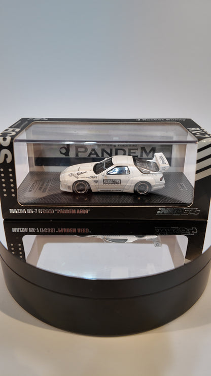 INNO64 1:64 MAZDA RX7 (FC3S) “PANDEM AERO” Widebody Kit – White –