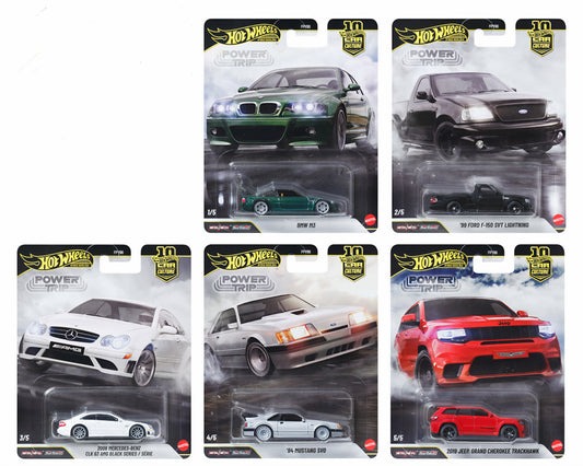 Hot Wheels 1:64 Car Culture 10th Anniversary 2026 R Case – Power Trip Assortment