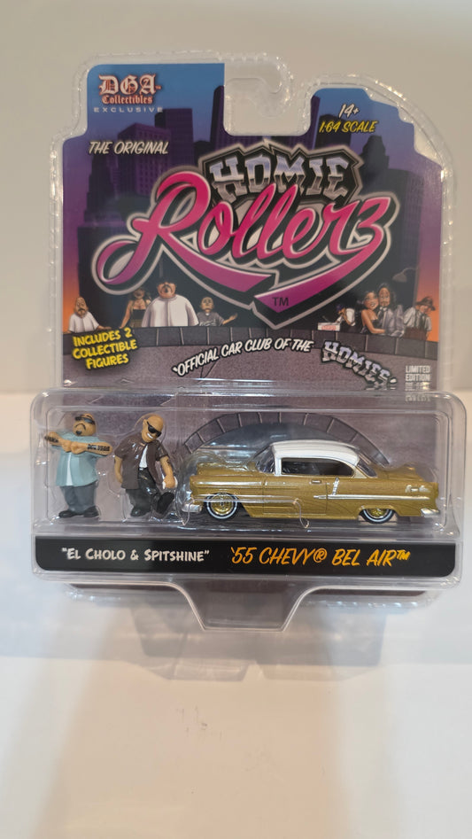 DGA Collectibles Homie Rollers 1:64 ''55 Chevy Bel-Air "Chase"
