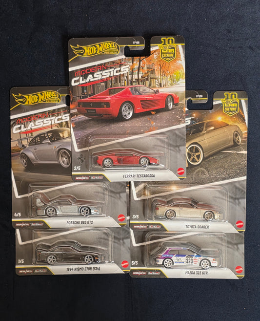 Hot Wheels 1:64 Car Culture 10th Anniversary 2026 S Case – Modern Classics Assortment