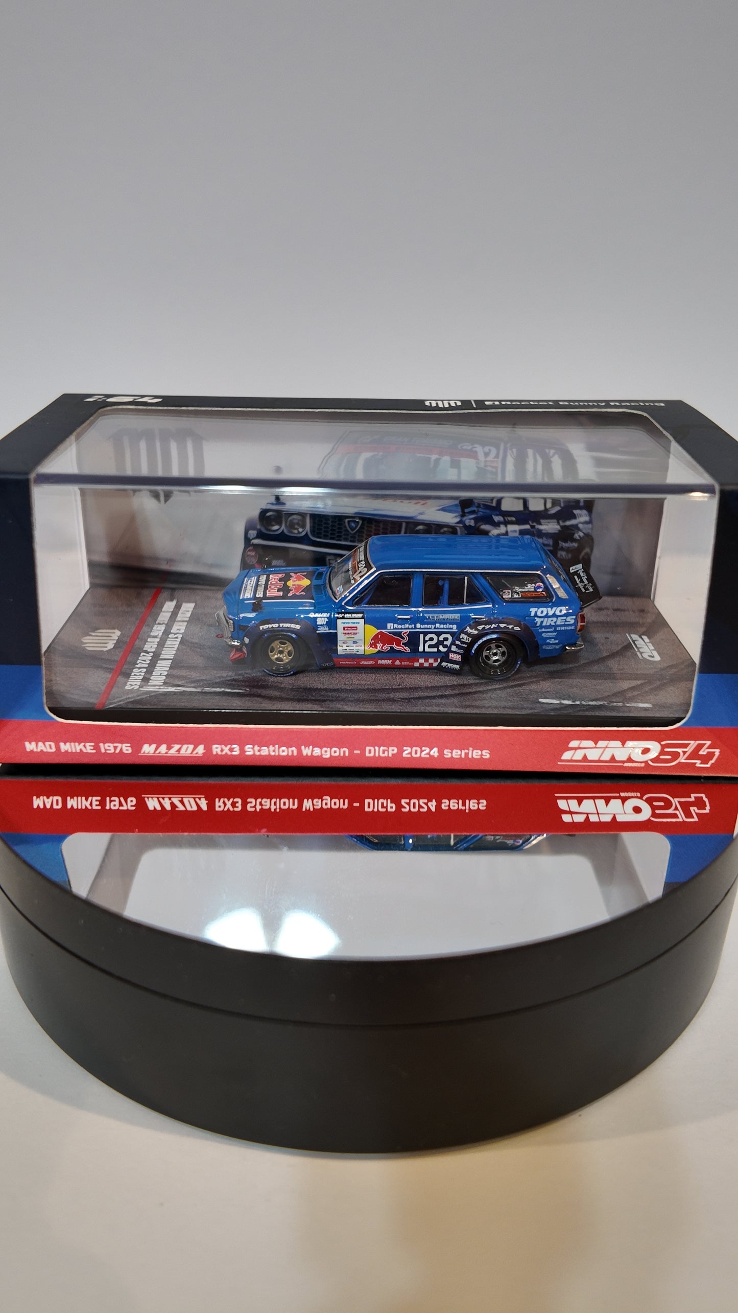 INNO64 1:64 MAD MIKE 1976 MAZDA RX3 Station Wagon D1GP Series 2024